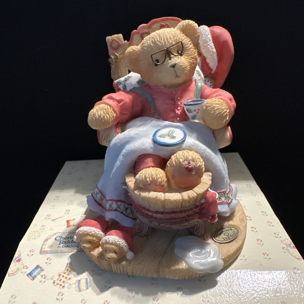 Vtg ENESCO 1998 Cherished Teddies Figurine SANTA A Little Holiday R&R Limited Ed